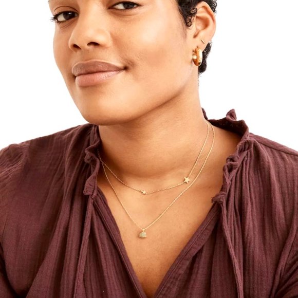 Madewell NWT Shimmer Star Station Necklace - Picture 5 of 8